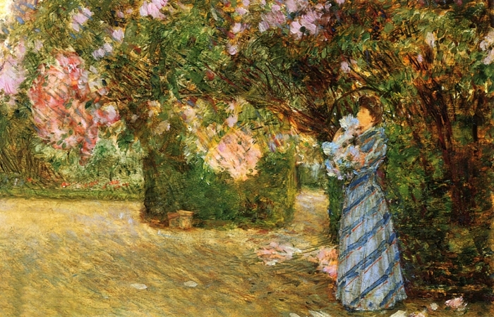 Childe Hassam 1859-1935 - American painter - The Impressionist Garden  (50) (700x450, 501Kb)