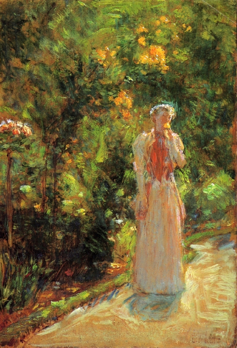 Childe Hassam 1859-1935 - American painter - The Impressionist Garden  (51) (476x700, 470Kb)