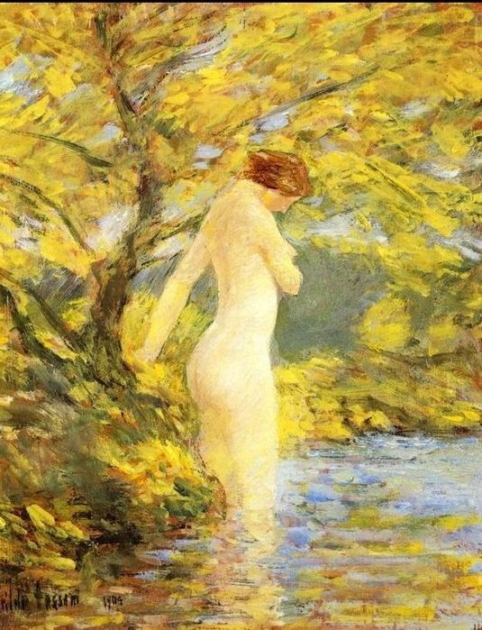 Childe Hassam 1859-1935 - American painter - The Impressionist Garden  (53) (535x700, 482Kb)