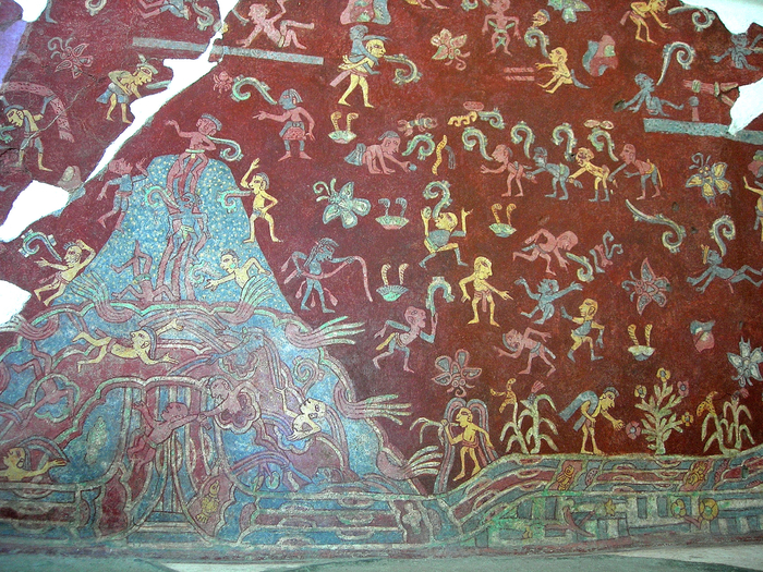 Tepantitla_Mountain_Stream_mural_Teotihuacan_(Luis_Tello) (700x525, 629Kb)