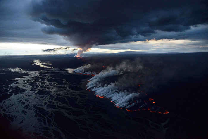 Извержение Бардаибунга вулкана в Исландии