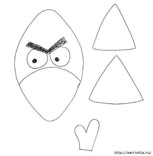 Злую птицу из популярной игры Angry Birds сшить не хотите (1) (500x507, 44Kb)