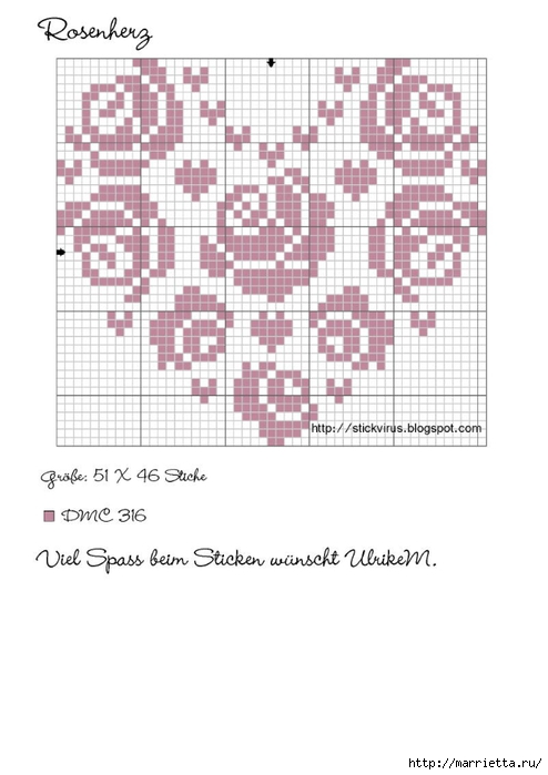 Схемы вышивки крестом для валентинок (4) (494x700, 148Kb)
