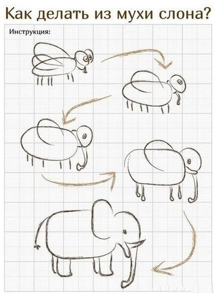 Как из мухи сделать слона меняя одну букву