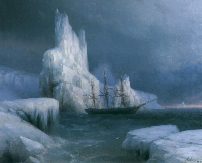 Ледяные горы в Антарктиде, 1870 (700x563, 322Kb)