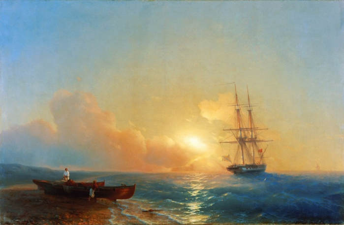 Рыбаки на берегу моря, 1852 (700x457, 272Kb)