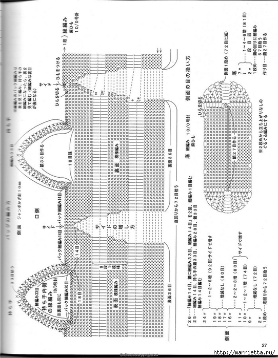 Корзинка и сумки крючком из полиэтиленовых пакетов (26) (542x700, 280Kb)