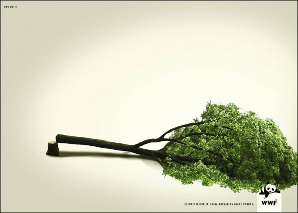 Подборка креативных иллюстраций общественной рекламы от мирового фонда дикой природы – WWF