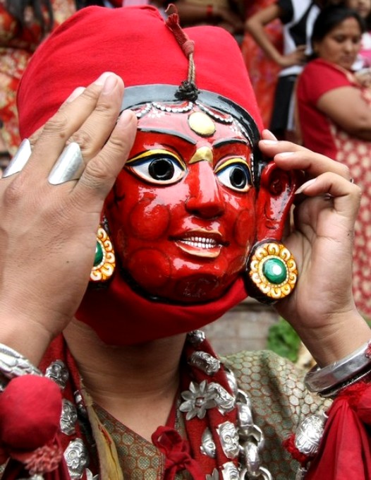 Индра Джатра фестиваль (Indra Jatra Festival) в Катманду, Непал , 20 сентября 2010 года. 