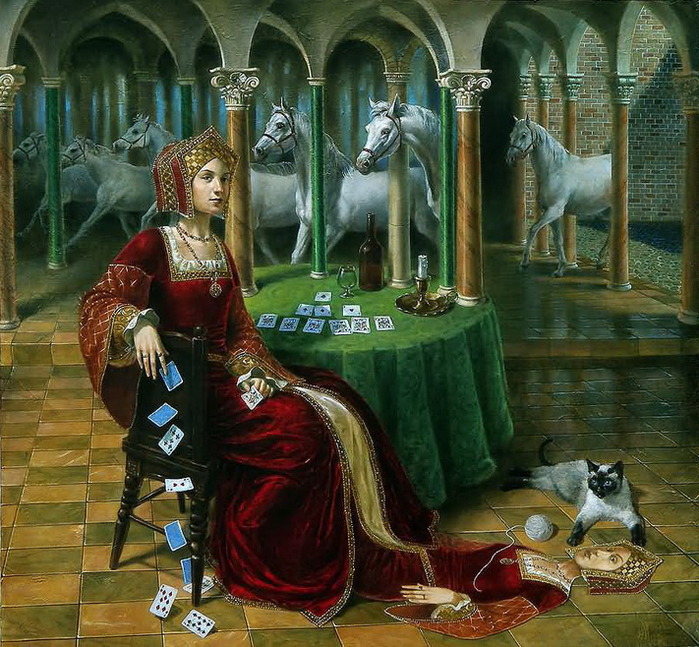 Художник Michael Cheval/Reality of Absurdity (699x647, 183Kb)