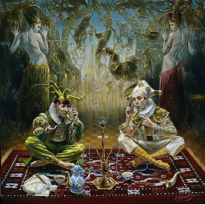 Художник Michael Cheval/Reality of Absurdity (700x698, 257Kb)