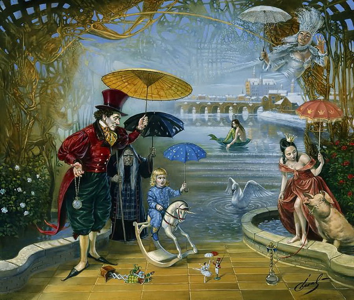 Художник Michael Cheval/Reality of Absurdity (700x593, 181Kb)