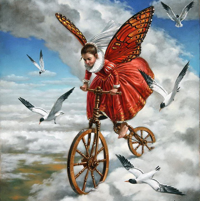 Художник Michael Cheval/Reality of Absurdity (696x699, 162Kb)