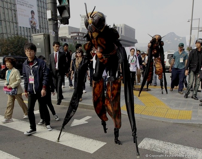 Привет фестиваль (Hi Seoul Festival 2010) в центре Сеула, 2-10 октября 2010 года.