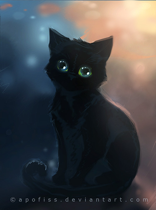 Чёрные кошки by Apofiss (500x672, 72Kb)