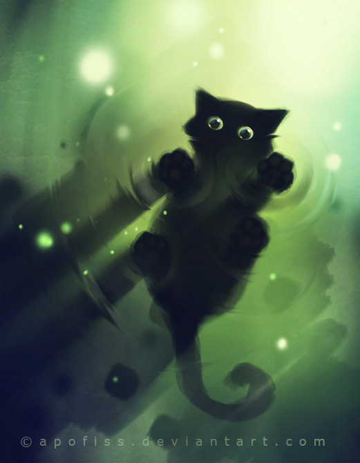 Чёрные кошки by Apofiss (521x670, 82Kb)