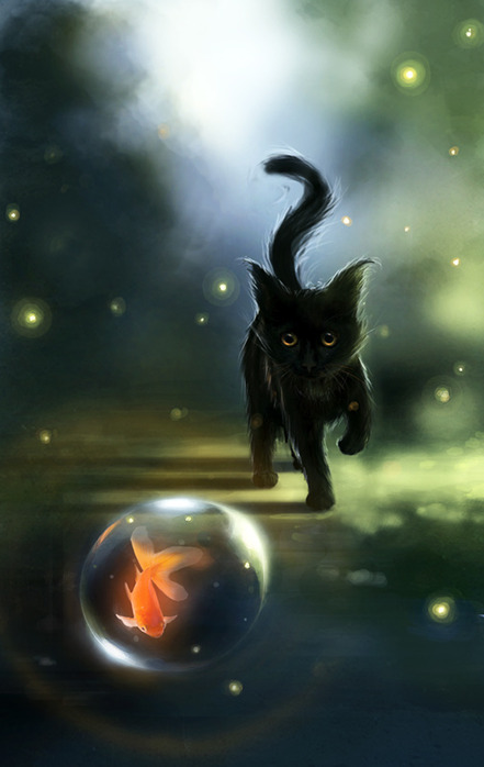 Чёрные кошки by Apofiss (441x698, 62Kb)