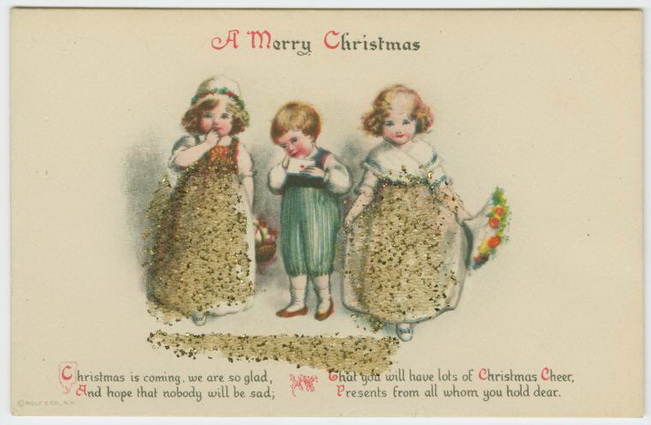 Vintage Christmas cards/Винтажные рождественские открытки (651x425, 87Kb)