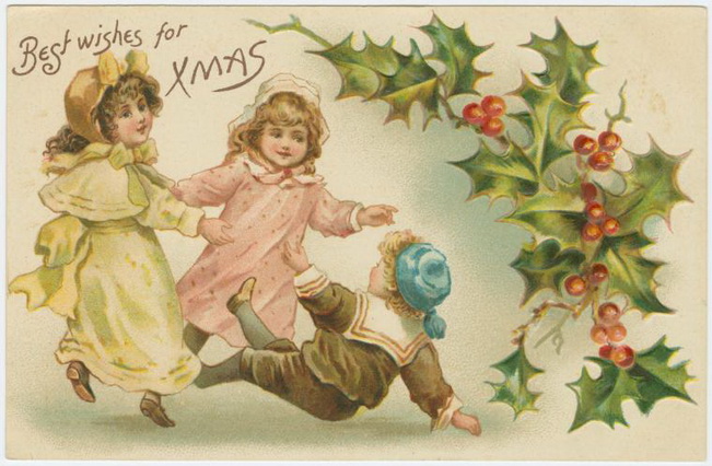 Vintage Christmas cards/Винтажные рождественские открытки (651x426, 111Kb)