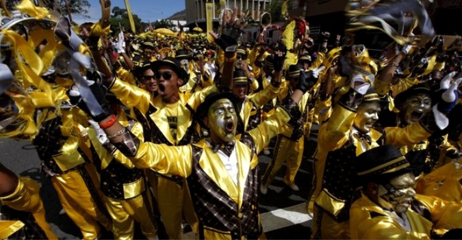 Карнавал у мыса Менестреля, Кейптаун, 1 января 2011 года.
