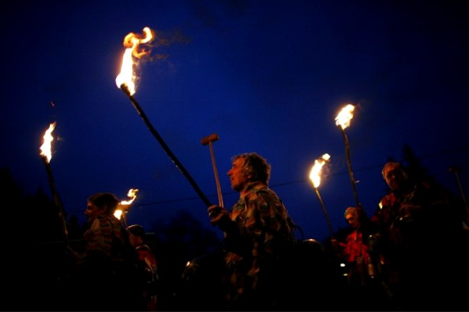 Кукер фестиваль (Kuker festival) в деревне Дол Габров около 60 км к западу от Софии, 13 января 2011 года.