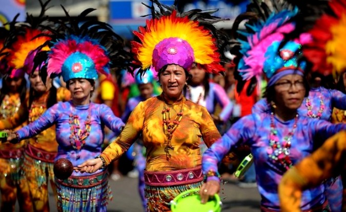 Лакбайо фестиваль (Lakbayaw festival) в Тондо, Манила, 15 января 2011 года.