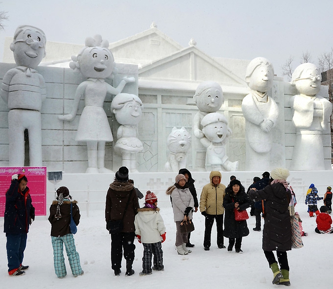 62-ой фестиваль снега в Саппоро (62nd snow festival in Sapporo), 7 февраля 2011 года.