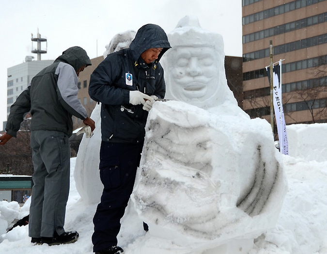 62-ой фестиваль снега в Саппоро (62nd snow festival in Sapporo), 7 февраля 2011 года.