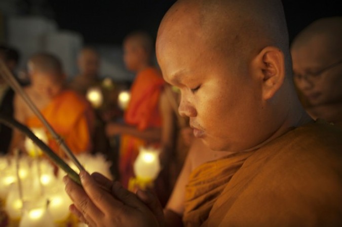 Магха Пуджа (Magha Puja) в Бангкоке, Таиланд, 18 февраля 2011 года.