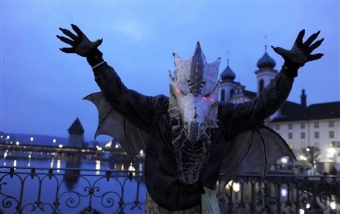 Карнавал в Люцерне (Carnival in Lucerne), Швейцария, 3 марта 2011 года.