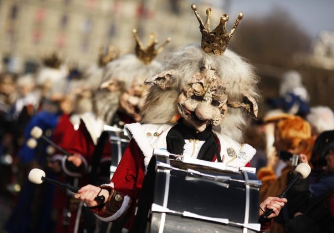 Карнавал в Люцерне (Carnival in Lucerne), Швейцария, 3 марта 2011 года.