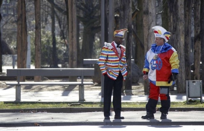 Парад на улицах Майнц, Германия, 7 марта 2011 года.