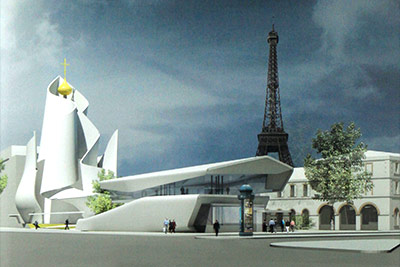 Архитектор Фредерик Борель (Франция) Третье место на конкурсе постройки храма в Париже