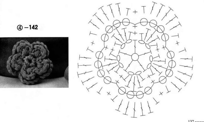  Цветочная фантазия для крючка [more=> > > ] (699x419, 53Kb)