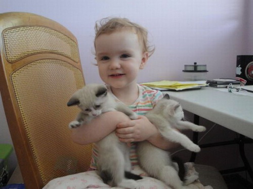 Дети и животные. Дети. Сплошное умиление)))) 