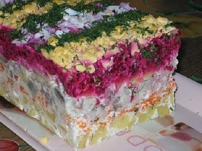 рецепт салат охотничий. рецепты салатов от скрипкиной.