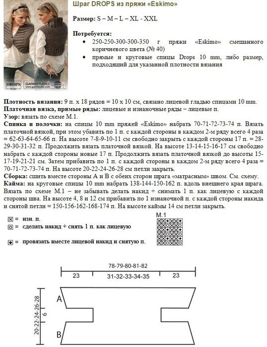 Шраг, связанный спицами, Вязание для женщин Шраг, связанный спицами, Вязание для женщин