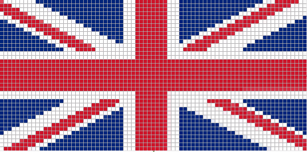 рисунок британский флаг