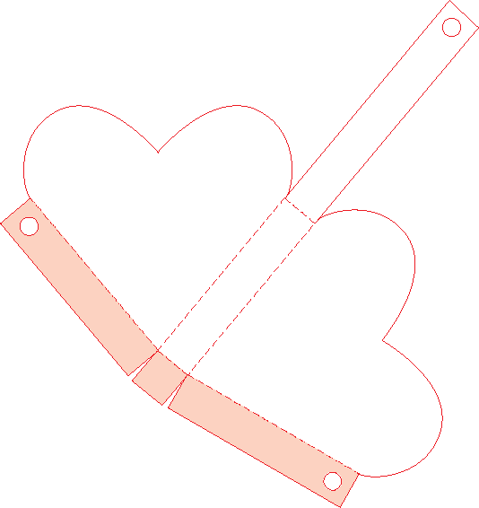 Как сделать объемные сердечки из бумаги схема