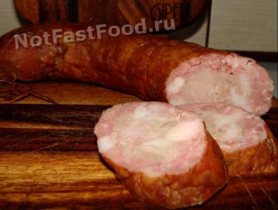 Рецепт копчёной колбасы в домашних условиях Рецепт копчёной колбасы в домашних условиях