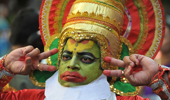 Новый год в Мумбаи - Гуди Падва (\\\\\\'Gudi Padwa\\\\\\' or the Maharashtrian new year), Индия, 4 апреля 2011 года.