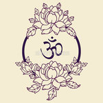 Превью 3237334-1-om-symbol-in-lotus-flower-mandala-line-version (550x550, 72Kb)