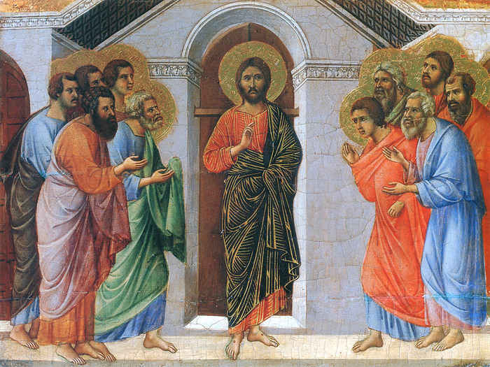 Дуччо ди Буонисенья (1255-1319) / Duccio Di Buoninsegna 0Duccio_Apparizione (700x525, 241Kb)