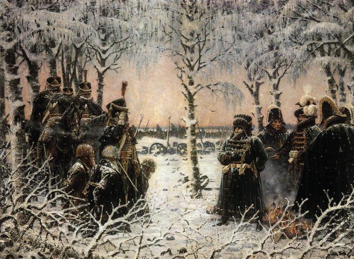 Художник Василий Верещагин/Война 1812 года soldiers (700x512, 108Kb)