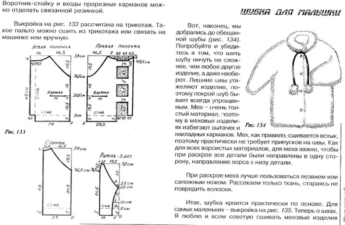 Все выкройки шубы детской Все выкройки шубы детской
