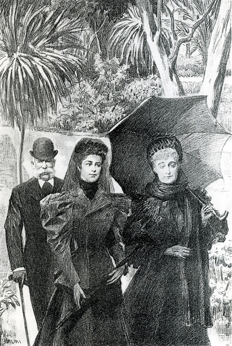 L'impératrice_Eugénie,_l'impératrice_Elisabeth_d'Autriche_et_l'empereur_François_Joseph_au_Cap_Martin (470x700, 202Kb)