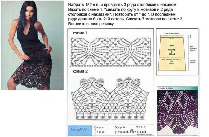 Вязание летней юбки схемы Вязание летней юбки схемы