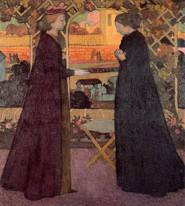 1894  Мария посещающая Елизавету (626x700, 201Kb)