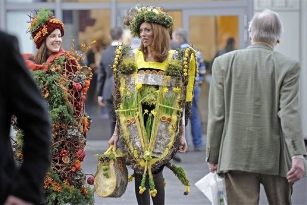 Международная выставка растений в Эссене (International trade fair for plants in the city of Essen), Германия, 24 января 2012 года