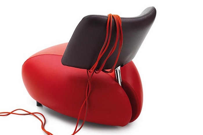 Кожаное кресло Pallone в новом дизайне